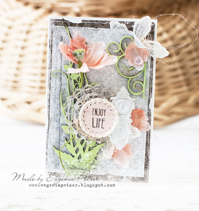 *Enjoy Life* card Maja Design, Dusty Attic