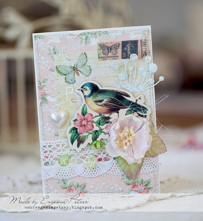Bird card *Scraps of Elegance* March reveal