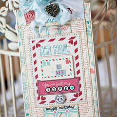 Bo Bunny DT project, love letters tag