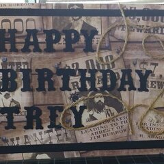 Cowboy-themed Birthday Card