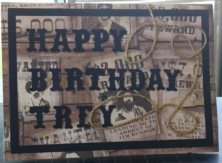 Cowboy-themed Birthday Card