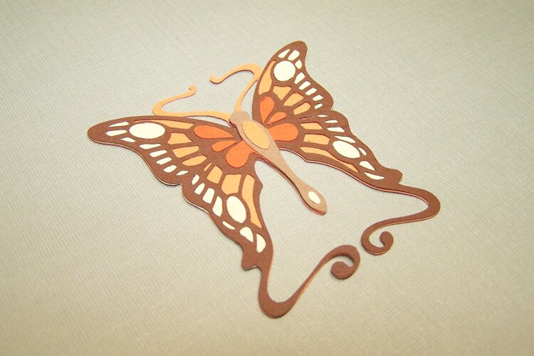 April Die Cut Swap/Butterfly