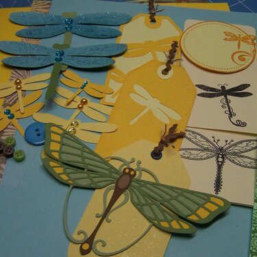 June Kit Swap/Yellow/Dragonflies
