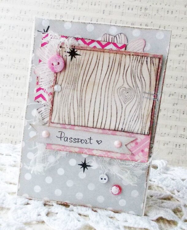 Passport cover for DT gel-a-tins stamps
