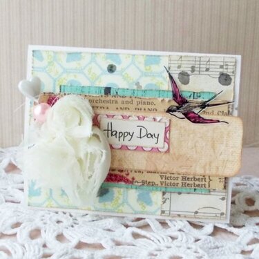 Happy day card for DT gel-a-tins