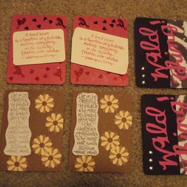 Project Life Swap Filler Cards