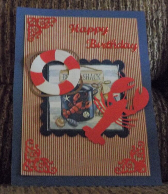 Nautical birthday card