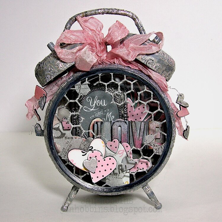 Altered Valentine&#039;s Clock