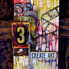 Create Art Mixed Media Tag