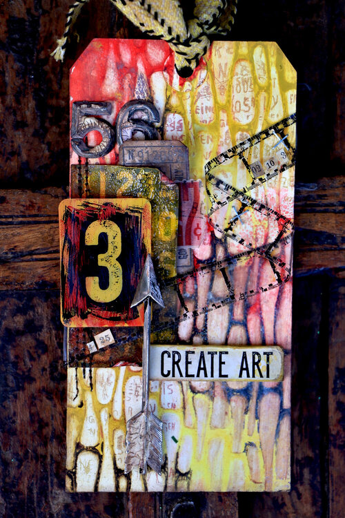 Create Art Mixed Media Tag