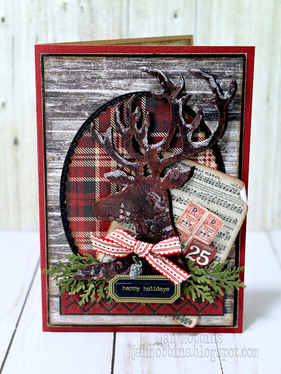 Dashing Deer Christmas Card