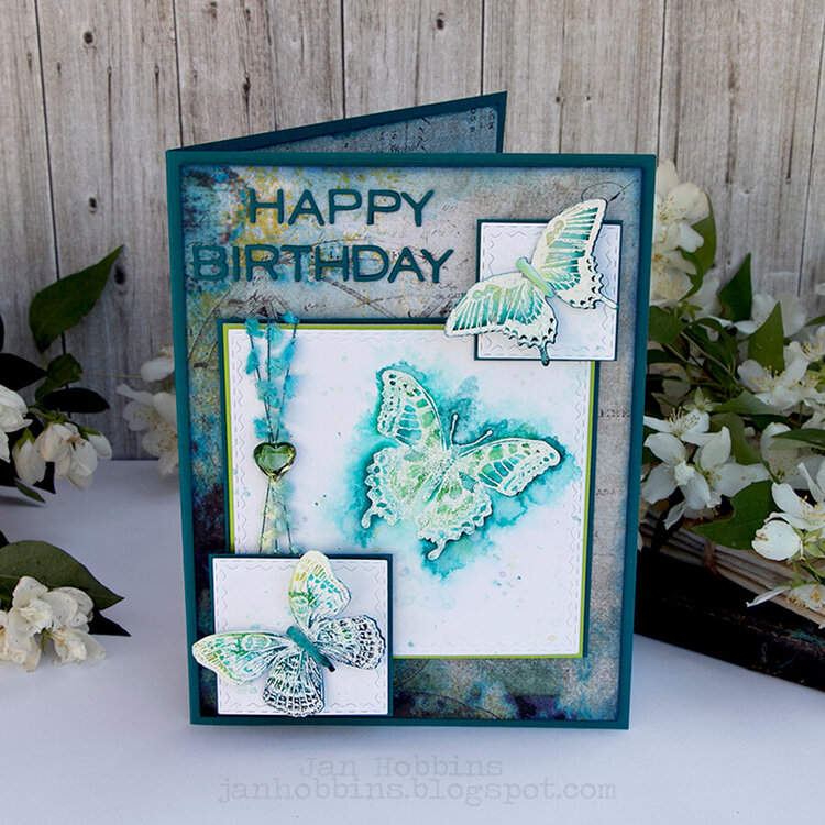 Happy Birthday Butterfly Card