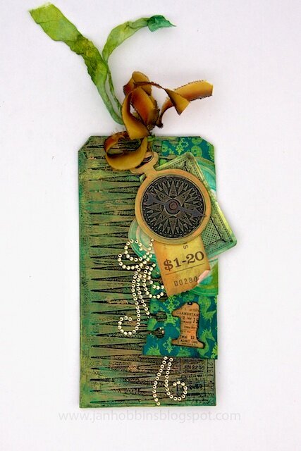 Tag with Sizzix Fringe Die