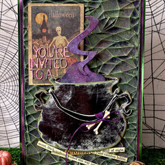 Halloween Invitation - Tim Holtz Sizzix Chapter 3