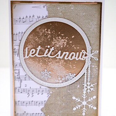 Let It Snow Shaker Card