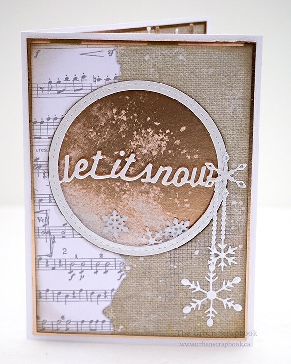 Let It Snow Shaker Card