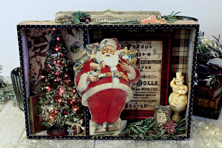 Santa Divided Vignette Box