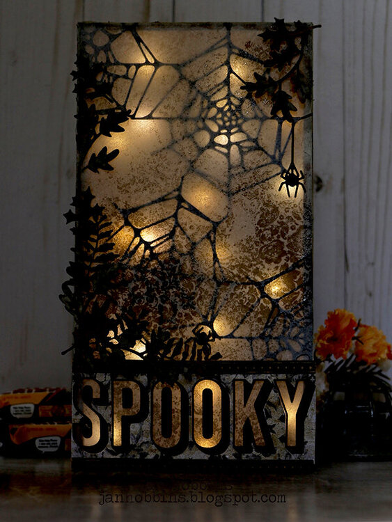 Spooky Web Vignette Tray