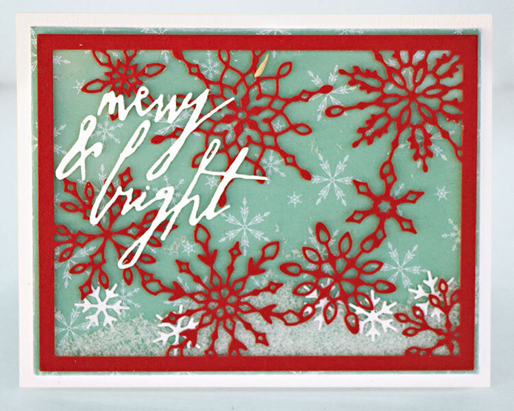 Merry &amp; Bright Shaker Card