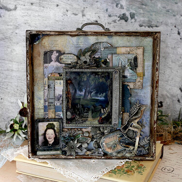 Square Vignette Display Panel -Tim Holtz Idea-ology 2023 Release