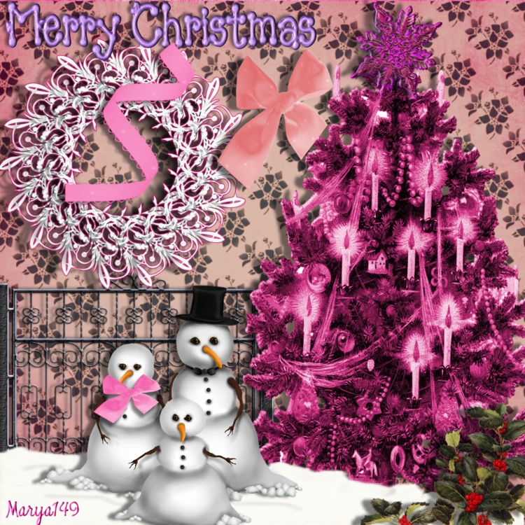 A Pink Merry Christmas..