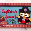 Captain's room sign