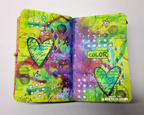 Mini BadAss art journal - color