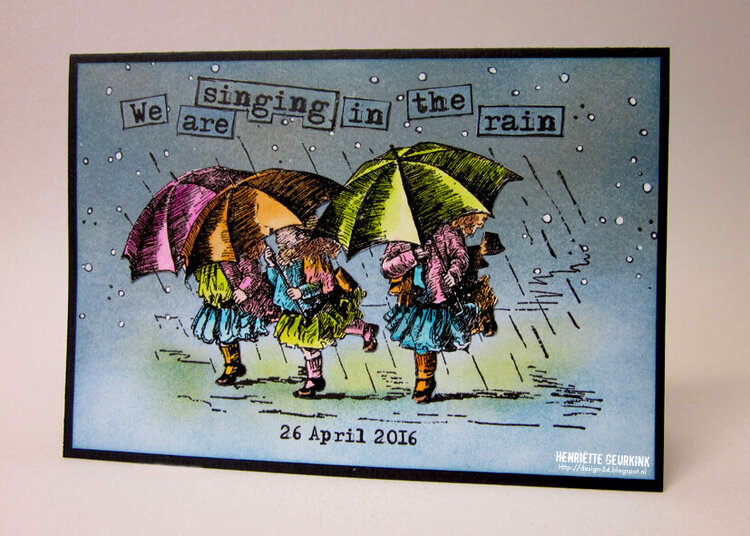 Girls in the rain