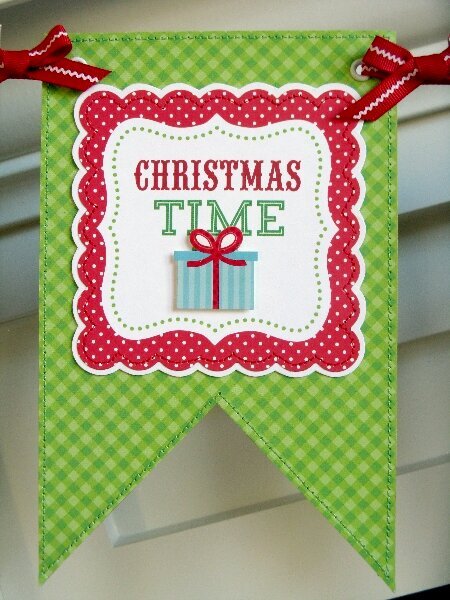 Doodlebug Sugarplums Christmas Banner by Mendi Yoshikawa