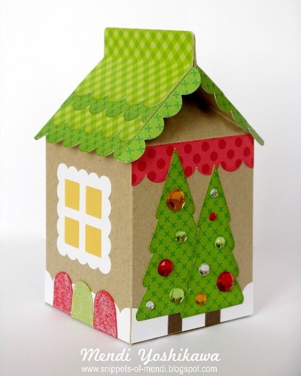 Gingerbread House Christmas Gift Boxes by Mendi Yoshikawa
