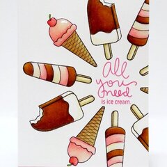 SSS Ice Cream Dream Card by Mendi Yoshikawa