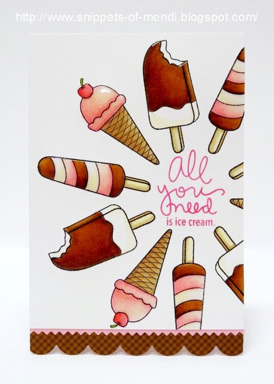 SSS Ice Cream Dream Card by Mendi Yoshikawa