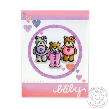 Sunny Studio Baby Bear Card by Mendi Yoshikawa