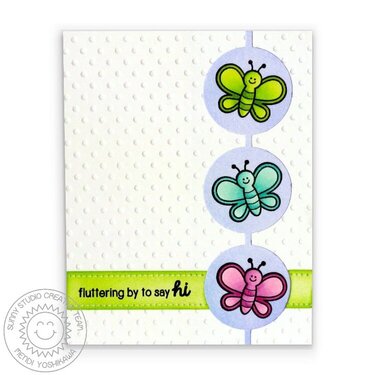 Sunny Studio Backyard Bugs Spring Card by Mendi Yoshikawa