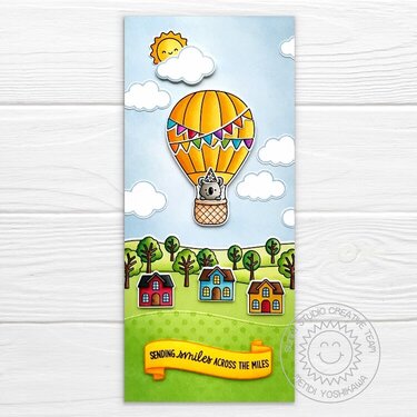 Sunny Studio Balloon Rides Card by Mendi Yoshikawa