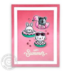 Sunny Studio Beach Buddies Card by Mendi Yoshikawa