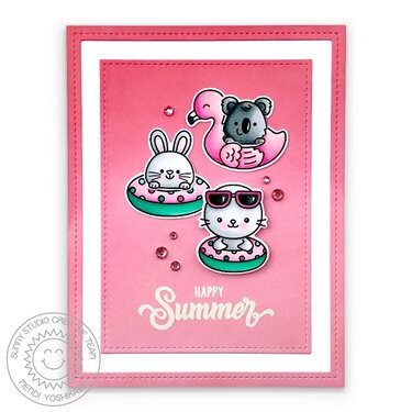 Sunny Studio Beach Buddies Card by Mendi Yoshikawa