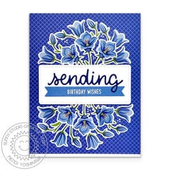 Sunny Studio Beautiful Bluebells Card by Mendi Yoshikwa