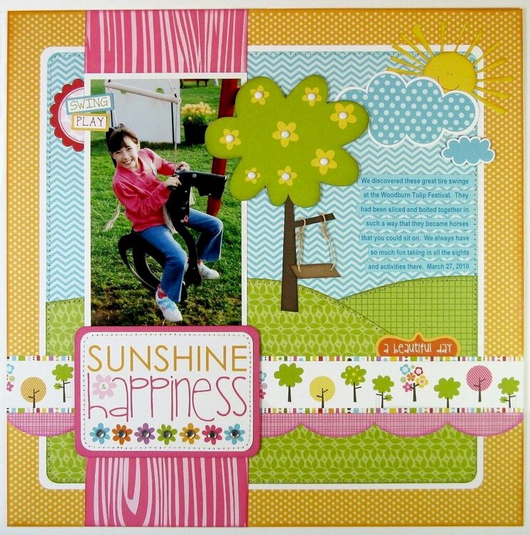 Bella Blvd Sunshine &amp; Happiness Layout by Mendi Yoshikawa