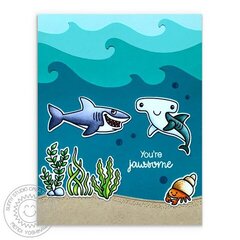 Sunny Studio Stamps Best Fishes Card by Mendi Yoshikawa