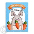 Sunny Studio Big Bunny Spring Card by Mendi Yoshikawa