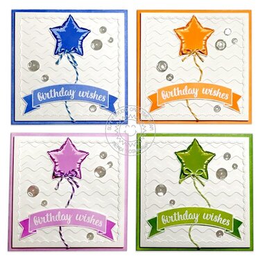Sunny Studio Stamps Bold Balloons Card by Mendi Yoshikawa