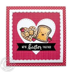 Sunny Studio Breakfast Puns Love Card by Mendi Yoshikawa