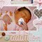 An Echo Park Bundle of Joy Baby Girl Layout by Mendi Yoshikawa