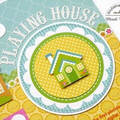 Doodlebug Bunnyville House layout by Mendi Yoshikawa