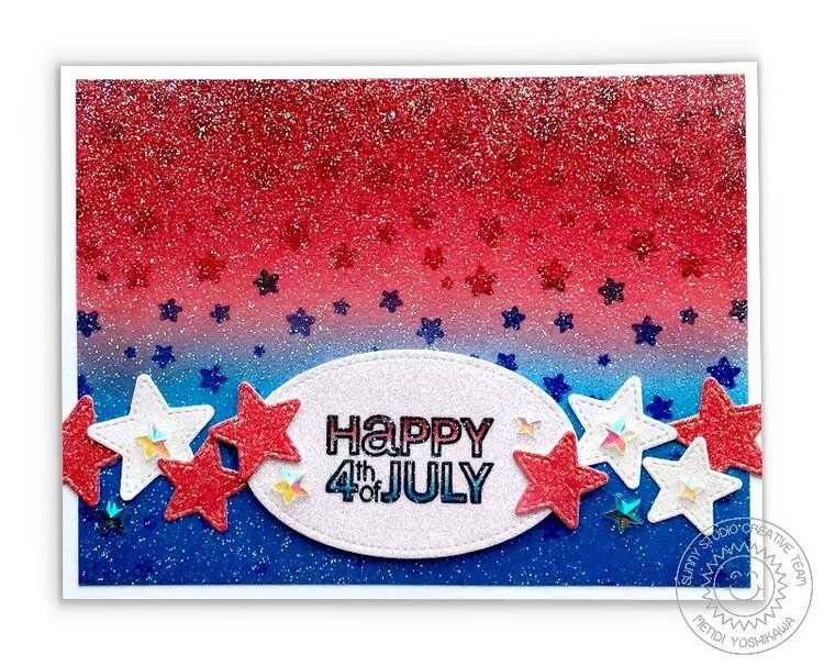 Sunny Studio Stamps Fourth of July Card by Mendi Yoshikawa