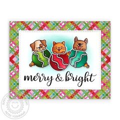 Sunny Studio Christmas Critters Card by Mendi Yoshikawa