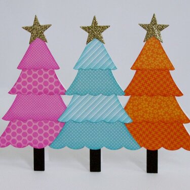 A Doodlebug Christmas Tree Card by Mendi Yoshikawa