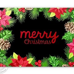Sunny Studio Stamps Christmas Trimmings Holiday Card by Mendi Yoshikawa