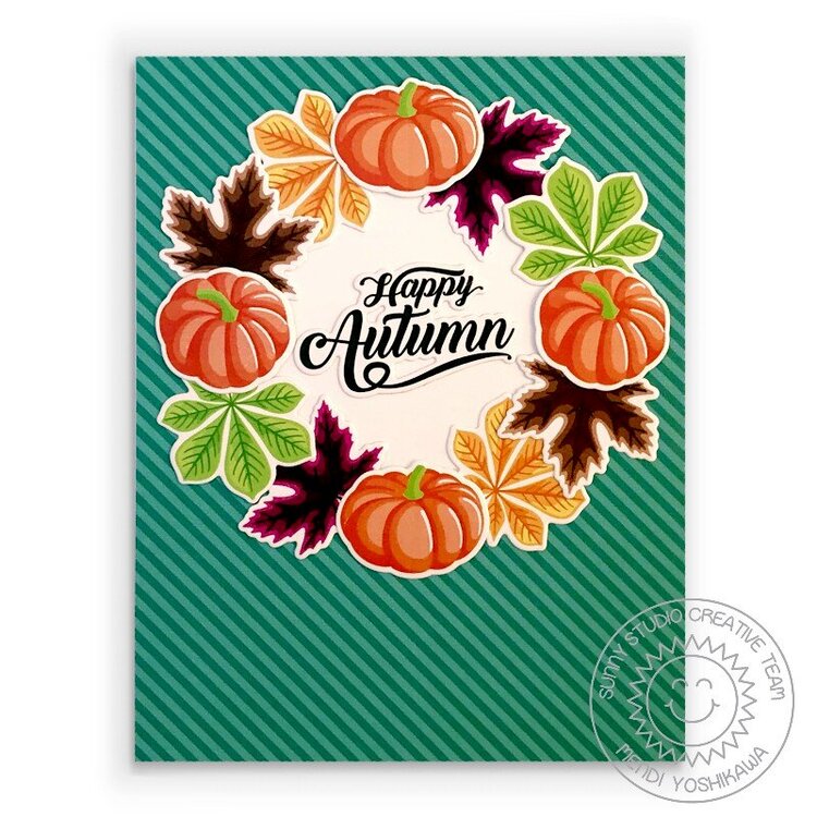 Sunny Studio Crisp Autumn Card by Mendi Yoshikawa